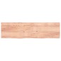 vidaXL Waschtischplatte Hellbraun 220x60x6 cm Massivholz Behandelt