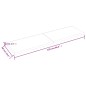 vidaXL Waschtischplatte Hellbraun 220x60x6 cm Massivholz Behandelt