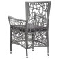 vidaXL 9-tlg. Garten-Essgruppe Poly Rattan Grau vidaXL 9-tlg. Garten-Essgruppe Poly Rattan Grau