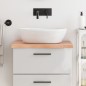 vidaXL Waschtischplatte Hellbraun 60x50x4 cm Massivholz Behandelt vidaXL Waschtischplatte Hellbraun 60x50x4 cm Massivholz Behandelt
