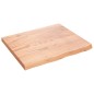 vidaXL Waschtischplatte Hellbraun 60x50x4 cm Massivholz Behandelt vidaXL Waschtischplatte Hellbraun 60x50x4 cm Massivholz Behandelt