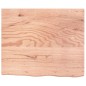 vidaXL Waschtischplatte Hellbraun 60x50x4 cm Massivholz Behandelt vidaXL Waschtischplatte Hellbraun 60x50x4 cm Massivholz Behandelt