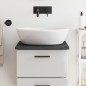 vidaXL Waschtischplatte Dunkelgrau 40x60x2 cm Massivholz Behandelt vidaXL Waschtischplatte Dunkelgrau 40x60x2 cm Massivholz Behandelt