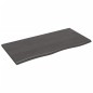 vidaXL Waschtischplatte Dunkelgrau 100x50x2 cm Massivholz Behandelt vidaXL Waschtischplatte Dunkelgrau 100x50x2 cm Massivholz Behandelt