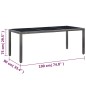 vidaXL 9-tlg. Garten-Essgruppe Poly Rattan Grau vidaXL 9-tlg. Garten-Essgruppe Poly Rattan Grau