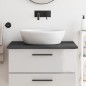 vidaXL Waschtischplatte Dunkelbraun 80x50x2 cm Massivholz Behandelt vidaXL Waschtischplatte Dunkelbraun 80x50x2 cm Massivholz Behandelt