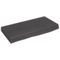 vidaXL Waschtischplatte Dunkelgrau 60x30x6 cm Massivholz Behandelt vidaXL Waschtischplatte Dunkelgrau 60x30x6 cm Massivholz Behandelt