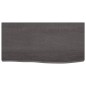 vidaXL Waschtischplatte Dunkelgrau 60x30x6 cm Massivholz Behandelt vidaXL Waschtischplatte Dunkelgrau 60x30x6 cm Massivholz Behandelt