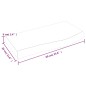 vidaXL Waschtischplatte Dunkelgrau 60x30x6 cm Massivholz Behandelt vidaXL Waschtischplatte Dunkelgrau 60x30x6 cm Massivholz Behandelt