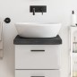 vidaXL Waschtischplatte Dunkelbraun 40x50x(2-6)cm Massivholz Behandelt vidaXL Waschtischplatte Dunkelbraun 40x50x(2-6)cm Massivholz Behandelt