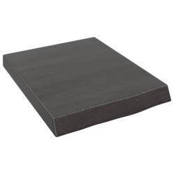 vidaXL Waschtischplatte Dunkelbraun 40x50x(2-6)cm Massivholz Behandelt