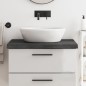 vidaXL Waschtischplatte Dunkelgrau 80x50x6 cm Massivholz Behandelt vidaXL Waschtischplatte Dunkelgrau 80x50x6 cm Massivholz Behandelt