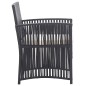 Gartensessel mit Sitzkissen 2 Stk. Schwarz Poly Rattan Gartensessel mit Sitzkissen 2 Stk. Schwarz Poly Rattan