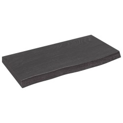 vidaXL Waschtischplatte Dunkelgrau 60x30x4 cm Massivholz Behandelt