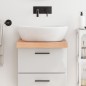 vidaXL Waschtischplatte Hellbraun 40x50x6 cm Massivholz Behandelt vidaXL Waschtischplatte Hellbraun 40x50x6 cm Massivholz Behandelt