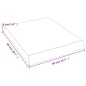 vidaXL Waschtischplatte Hellbraun 40x50x6 cm Massivholz Behandelt vidaXL Waschtischplatte Hellbraun 40x50x6 cm Massivholz Behandelt