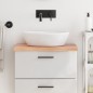 vidaXL Waschtischplatte Hellbraun 60x30x4 cm Massivholz Behandelt vidaXL Waschtischplatte Hellbraun 60x30x4 cm Massivholz Behandelt