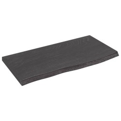 vidaXL Waschtischplatte Dunkelgrau 60x30x2 cm Massivholz Behandelt