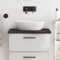 vidaXL Waschtischplatte Dunkelgrau 60x50x4 cm Massivholz Behandelt vidaXL Waschtischplatte Dunkelgrau 60x50x4 cm Massivholz Behandelt