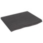 vidaXL Waschtischplatte Dunkelgrau 60x50x4 cm Massivholz Behandelt vidaXL Waschtischplatte Dunkelgrau 60x50x4 cm Massivholz Behandelt