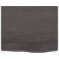 vidaXL Waschtischplatte Dunkelgrau 60x50x4 cm Massivholz Behandelt vidaXL Waschtischplatte Dunkelgrau 60x50x4 cm Massivholz Behandelt