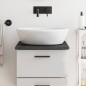 vidaXL Waschtischplatte Dunkelbraun 40x50x2 cm Massivholz Behandelt vidaXL Waschtischplatte Dunkelbraun 40x50x2 cm Massivholz Behandelt
