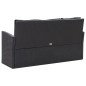 vidaXL 6-tlg. Garten-Lounge-Set mit Kissen Poly Rattan Schwarz vidaXL 6-tlg. Garten-Lounge-Set mit Kissen Poly Rattan Schwarz