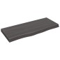 vidaXL Waschtischplatte Dunkelbraun 100x40x(2-6)cm Massivholz vidaXL Waschtischplatte Dunkelbraun 100x40x(2-6)cm Massivholz