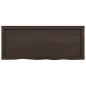 vidaXL Waschtischplatte Dunkelbraun 100x40x(2-6)cm Massivholz vidaXL Waschtischplatte Dunkelbraun 100x40x(2-6)cm Massivholz