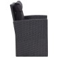 vidaXL 6-tlg. Garten-Lounge-Set mit Kissen Poly Rattan Schwarz vidaXL 6-tlg. Garten-Lounge-Set mit Kissen Poly Rattan Schwarz