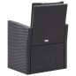vidaXL 6-tlg. Garten-Lounge-Set mit Kissen Poly Rattan Schwarz vidaXL 6-tlg. Garten-Lounge-Set mit Kissen Poly Rattan Schwarz