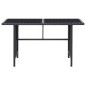 vidaXL 6-tlg. Garten-Lounge-Set mit Kissen Poly Rattan Schwarz vidaXL 6-tlg. Garten-Lounge-Set mit Kissen Poly Rattan Schwarz