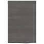 vidaXL Waschtischplatte Dunkelgrau 40x60x4 cm Massivholz Behandelt vidaXL Waschtischplatte Dunkelgrau 40x60x4 cm Massivholz Behandelt
