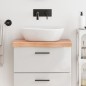 vidaXL Waschtischplatte Hellbraun 60x30x6 cm Massivholz Behandelt vidaXL Waschtischplatte Hellbraun 60x30x6 cm Massivholz Behandelt