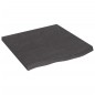 vidaXL Waschtischplatte Dunkelgrau 60x60x4 cm Massivholz Behandelt vidaXL Waschtischplatte Dunkelgrau 60x60x4 cm Massivholz Behandelt
