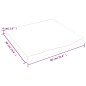 vidaXL Waschtischplatte Dunkelgrau 60x60x4 cm Massivholz Behandelt vidaXL Waschtischplatte Dunkelgrau 60x60x4 cm Massivholz Behandelt