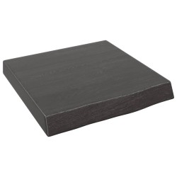vidaXL Waschtischplatte Dunkelgrau 40x40x6 cm Massivholz Behandelt