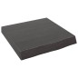 vidaXL Waschtischplatte Dunkelgrau 40x40x6 cm Massivholz Behandelt