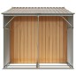 vidaXL Gerätehaus Hellbraun 277x192,5x179 cm Verzinkter Stahl vidaXL Gerätehaus Hellbraun 277x192,5x179 cm Verzinkter Stahl