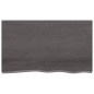 vidaXL Waschtischplatte Dunkelgrau 100x60x2 cm Massivholz Behandelt vidaXL Waschtischplatte Dunkelgrau 100x60x2 cm Massivholz Behandelt