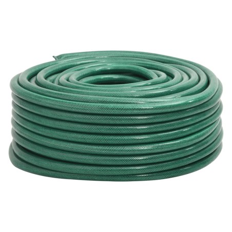 vidaXL Gartenschlauch Grün 1,3" 50 m PVC