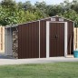 vidaXL Gerätehaus Braun 277x192,5x179 cm Verzinkter Stahl vidaXL Gerätehaus Braun 277x192,5x179 cm Verzinkter Stahl
