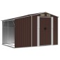 vidaXL Gerätehaus Braun 277x192,5x179 cm Verzinkter Stahl vidaXL Gerätehaus Braun 277x192,5x179 cm Verzinkter Stahl