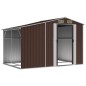vidaXL Gerätehaus Braun 277x192,5x179 cm Verzinkter Stahl vidaXL Gerätehaus Braun 277x192,5x179 cm Verzinkter Stahl