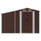 vidaXL Gerätehaus Braun 277x192,5x179 cm Verzinkter Stahl vidaXL Gerätehaus Braun 277x192,5x179 cm Verzinkter Stahl