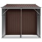 vidaXL Gerätehaus Braun 277x192,5x179 cm Verzinkter Stahl vidaXL Gerätehaus Braun 277x192,5x179 cm Verzinkter Stahl