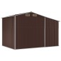 vidaXL Gerätehaus Braun 277x192,5x179 cm Verzinkter Stahl vidaXL Gerätehaus Braun 277x192,5x179 cm Verzinkter Stahl
