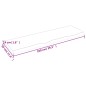 vidaXL Waschtischplatte Dunkelbraun 100x30x(2-4)cm Massivholz vidaXL Waschtischplatte Dunkelbraun 100x30x(2-4)cm Massivholz