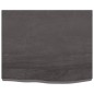 vidaXL Waschtischplatte Dunkelgrau 60x50x6 cm Massivholz Behandelt vidaXL Waschtischplatte Dunkelgrau 60x50x6 cm Massivholz Behandelt