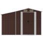 vidaXL Gerätehaus Braun 277x279x179 cm Verzinkter Stahl vidaXL Gerätehaus Braun 277x279x179 cm Verzinkter Stahl